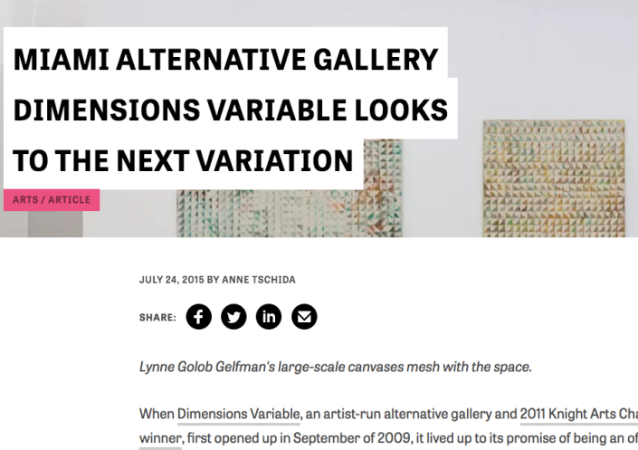 MIAMI ALTERNATIVE GALLERY DIMENSIONS VARIABLE LOOKS TO THE NEXT VARIATION