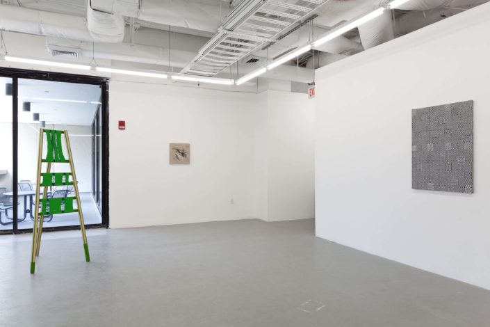 A Thread of Execution installation shot. Work by Moira Holohan, Pip Brant, and Samantha Bittman.
