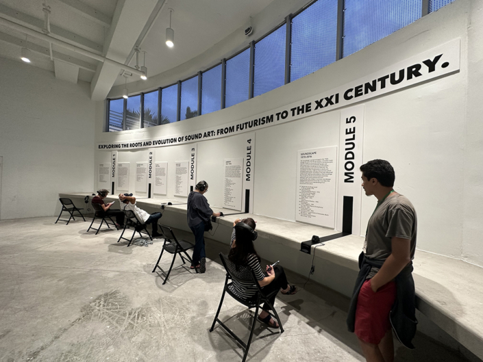 Muu Blanco years of sound art installation (Installed Sound Files) Modules In MuuBlanco Doral Art Center variable dimension Nov.