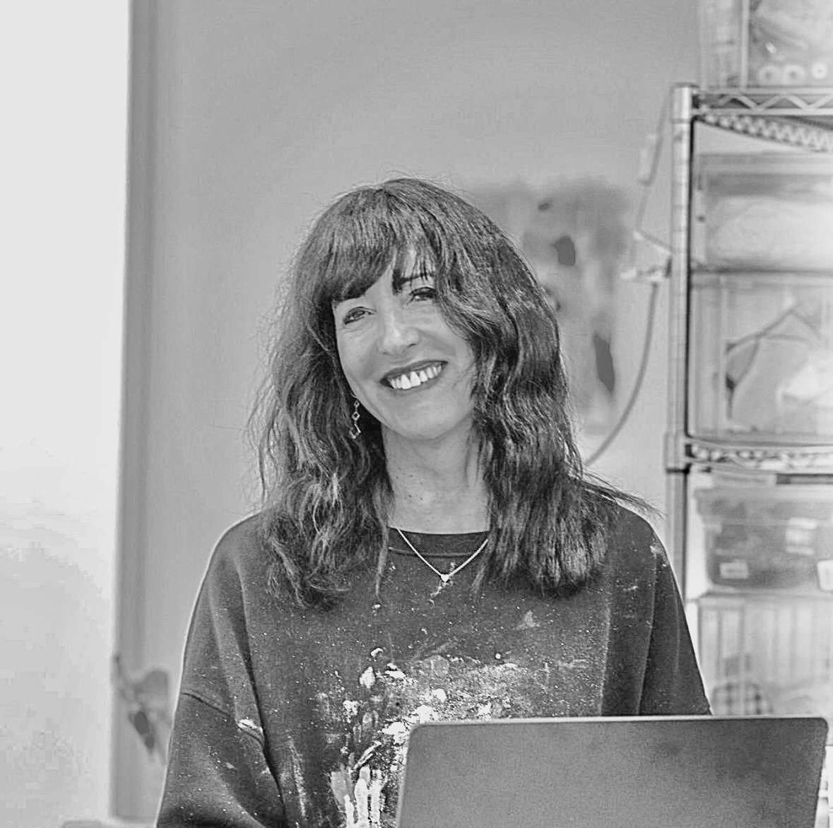 Deborah Lynn Irmas in the Studio