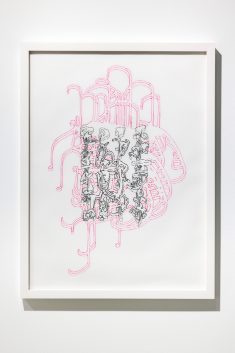 Felice Grodin the land of glyphs and honey freehand ink on Mylar x in. Felice Grodin the land of glyphs and honey freehand ink on Mylar x in.