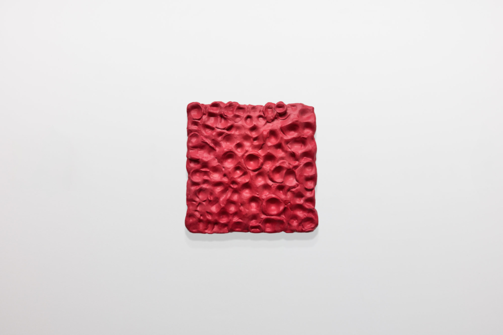 Karen Starosta Gilinski th Life Clay and enamel on canvas x in