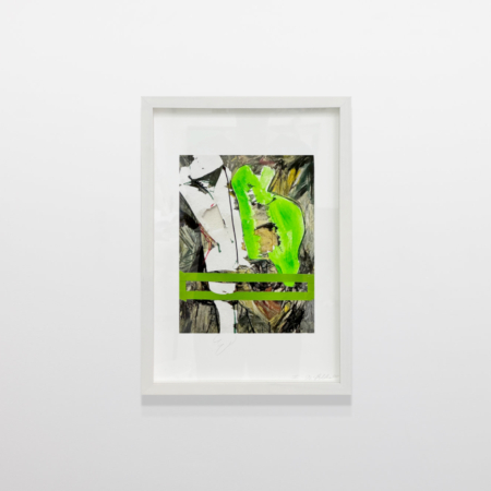 Moira Holohan II (black triangle) Drawing on Giclee print (watercolor paper gsm) x in.