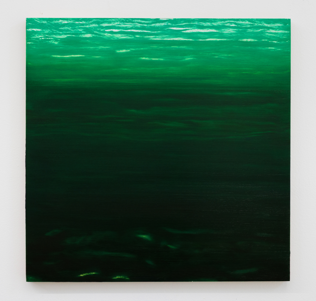 Nicole Burko Nocturne (Green) Oil on panel x in.