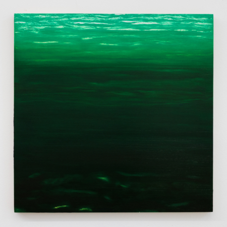 Nicole Burko Nocturne (Green) Oil on panel x in.