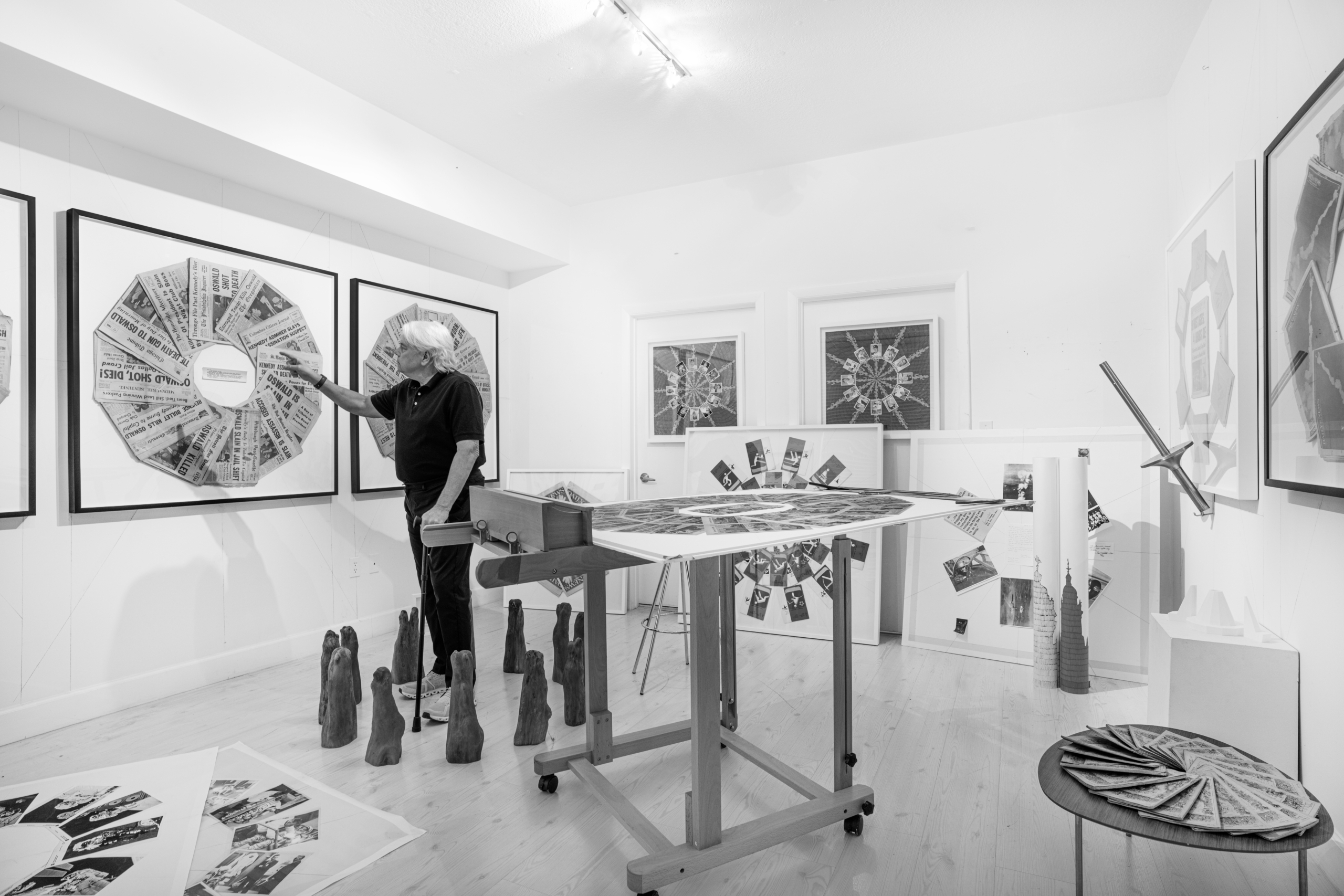 Dennis Scholl in his studio photo by Pedro Wazzan Black & White